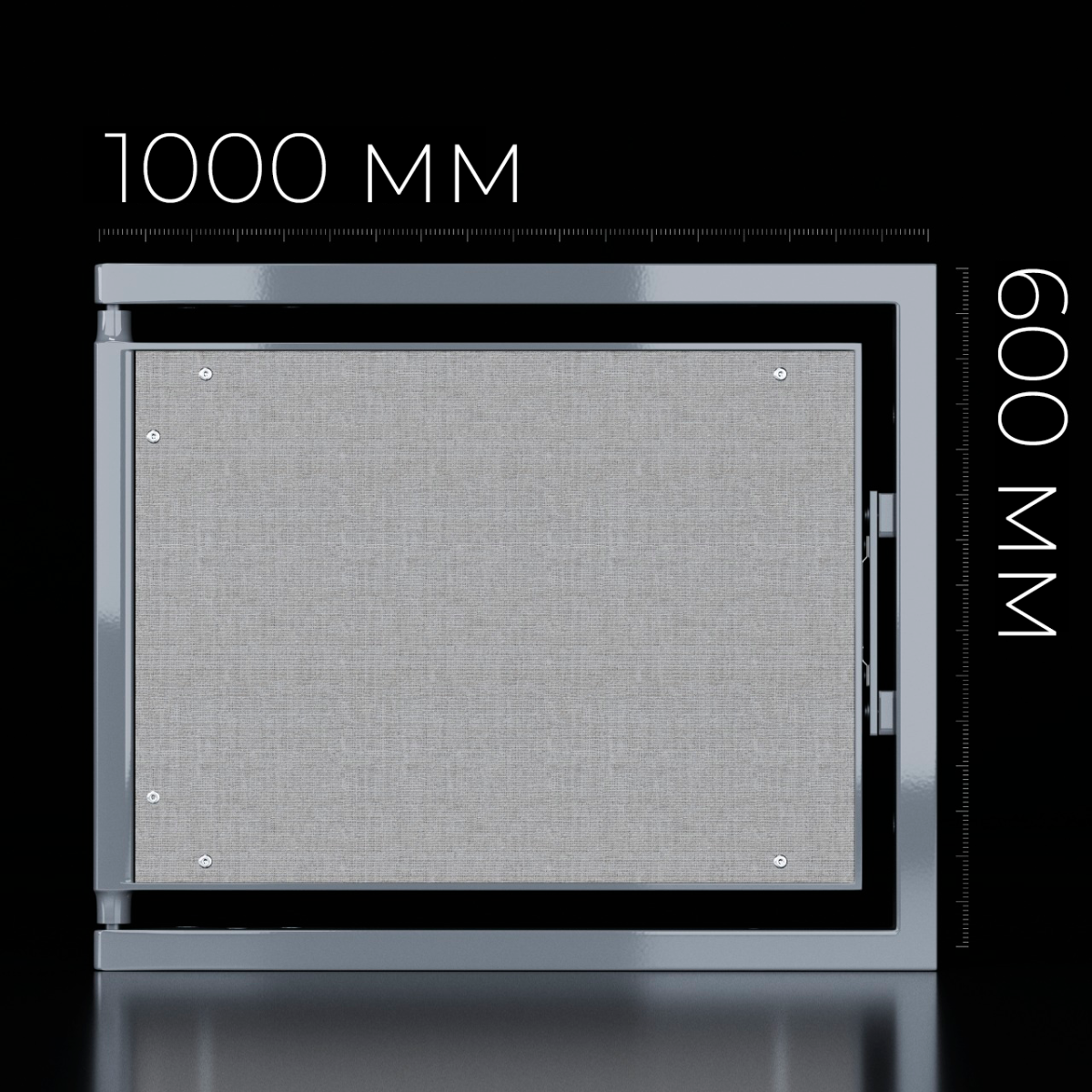 Люк одностворчатый Shagma 100х60 ревизионный под плитку ЛС1000x600Г 5 Люк одностворчатый Shagma 100х60 ревизионный под плитку ЛС1000x600Г — изображение 5